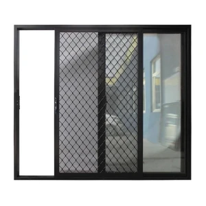Portes coulissantes en aluminium noir