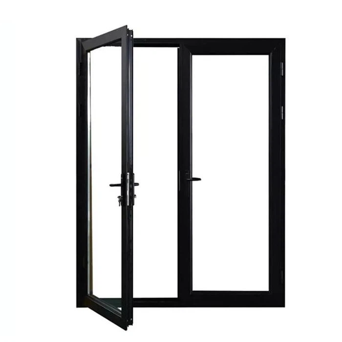 Portes françaises en aluminium noir