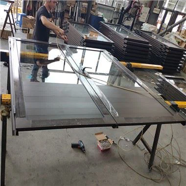 Portes doubles en aluminium